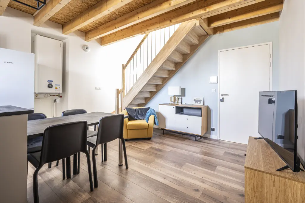 Cuisine équipée de l’appartement 101